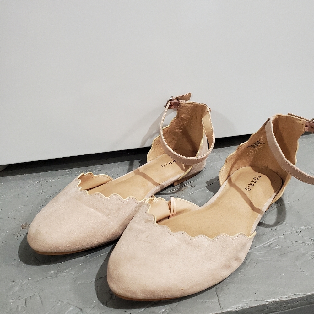 Torrid Dusty Pink Flats with Strap